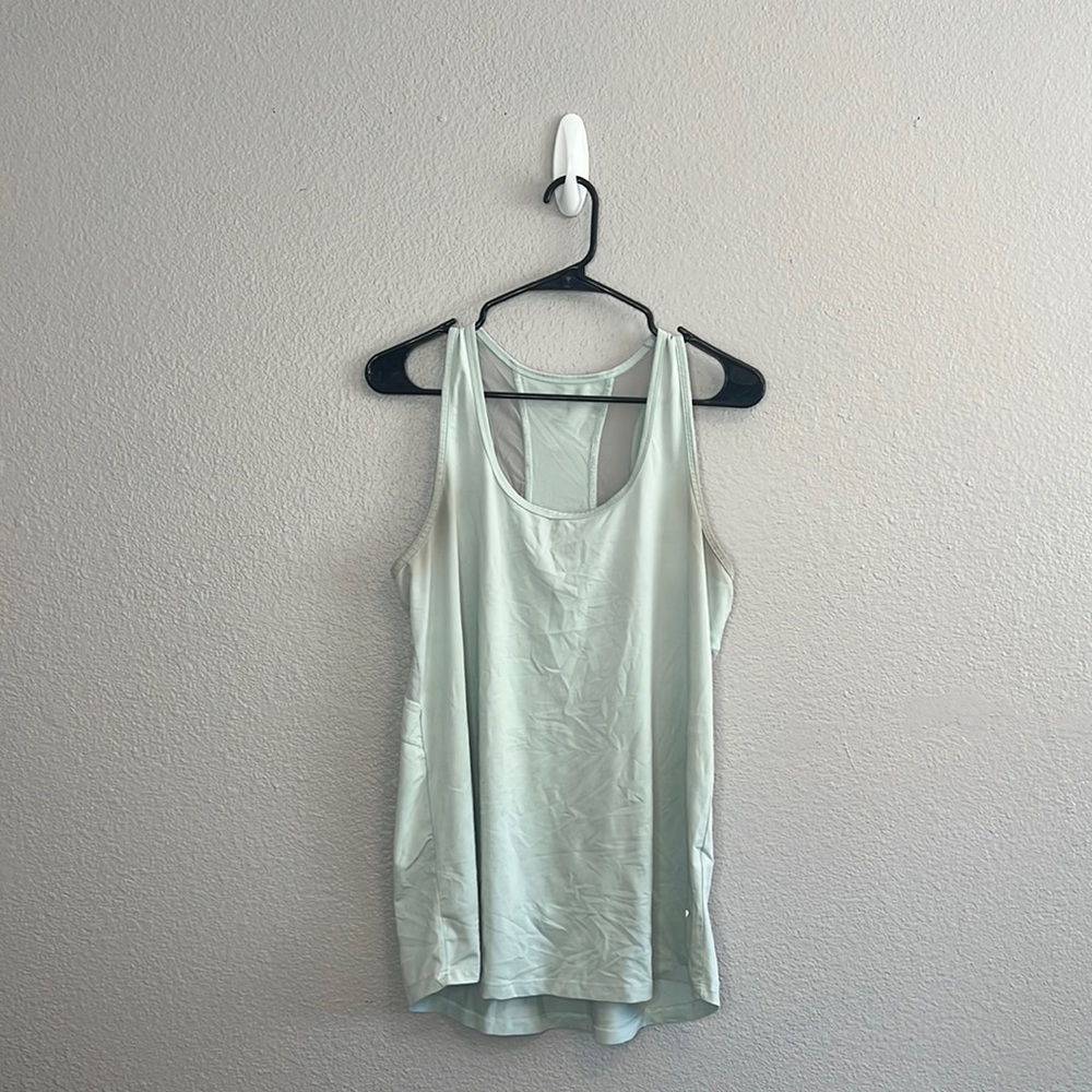 Marika Large Light Blue Athletic Tank Top
